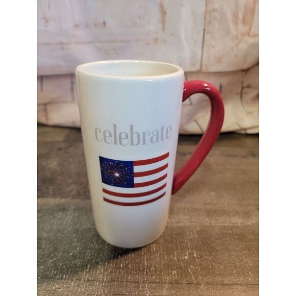 Celebrate American‎ flag July 4th ceramic mug home decor - Picture 4 of 6